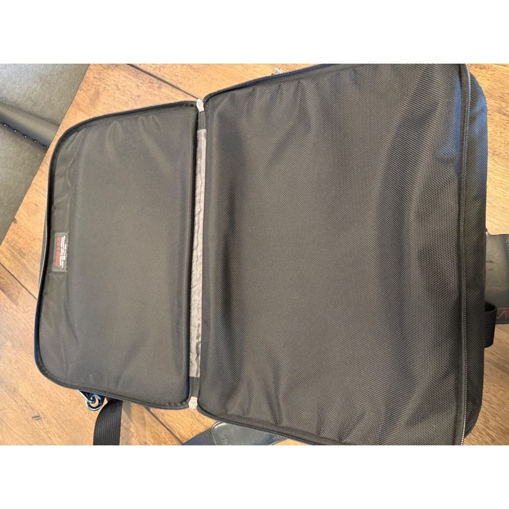 Tumi Alpha Black Ballistic Nylon Expandable Briefcase Laptop Bag Travel Office - Picture 5 of 13